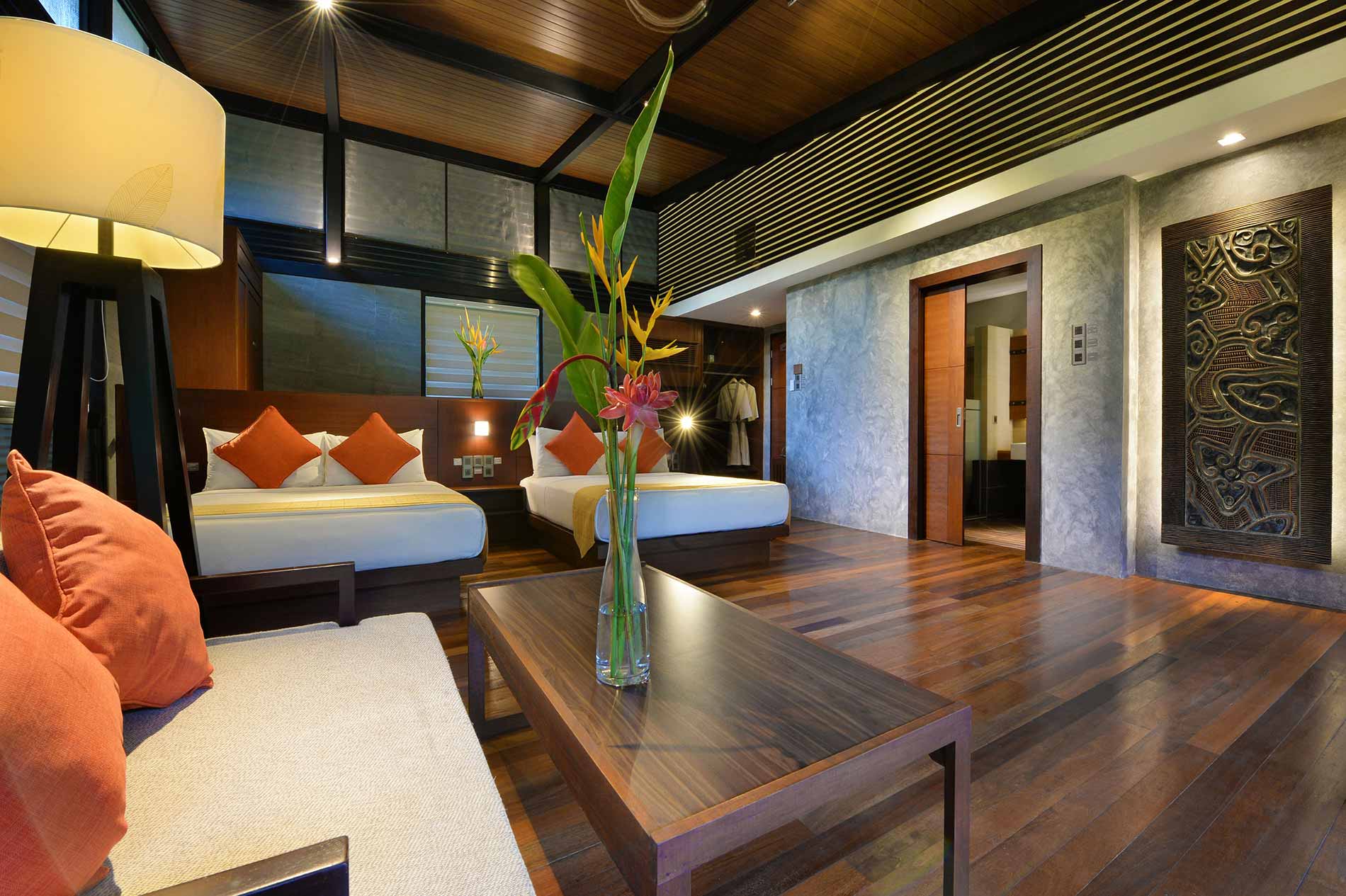 Borneo Rainforest Lodge chalet interior — Danum Valley
